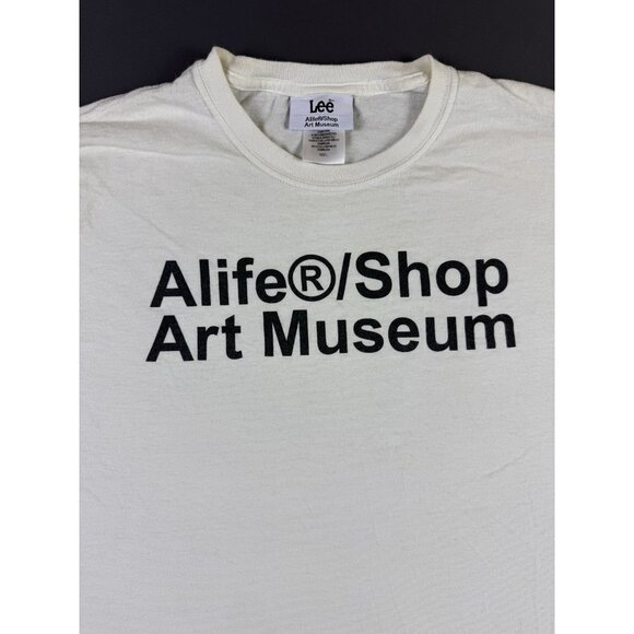 Alife Y2K Shop Art Museum Lee Streetwear Hype White Large Shirt Promo Rare - Picture 3 of 9